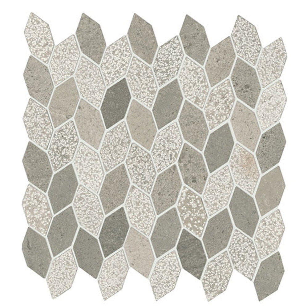 American Olean Candora Linear Leaf 11" x 12" Natural Stone Mosaic