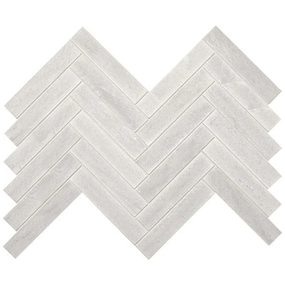 American Olean Ascend Stone 1 x 6 Chevron 15" x 17" Natural Stone Mosaic