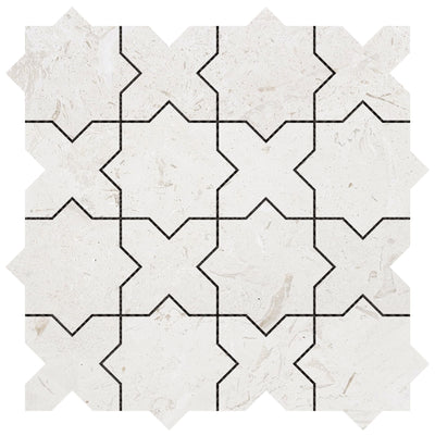 Bati Orient Marble 3 x 3 12" x 12" Marble Mosaic