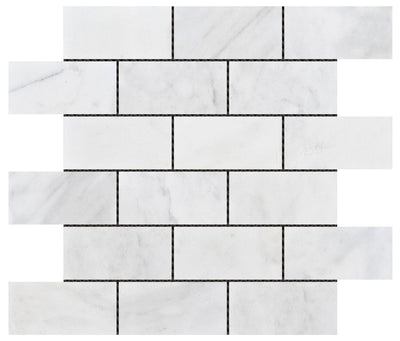 Bati Orient Marble Brick 2 x 4 11.8" x 11.8" Marble Mosaic