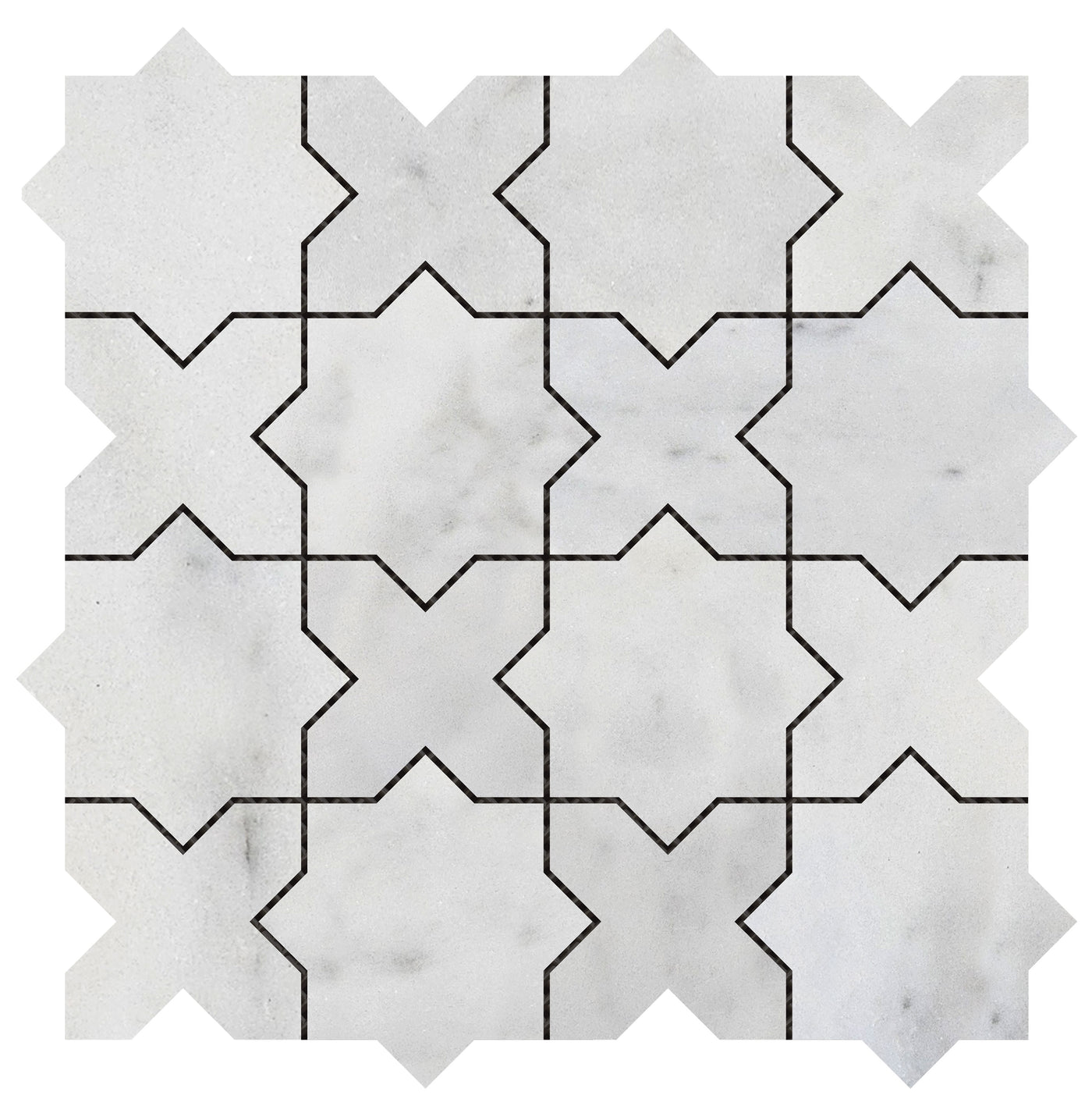 Bati Orient Marble 3 x 3 12" x 12" Marble Mosaic