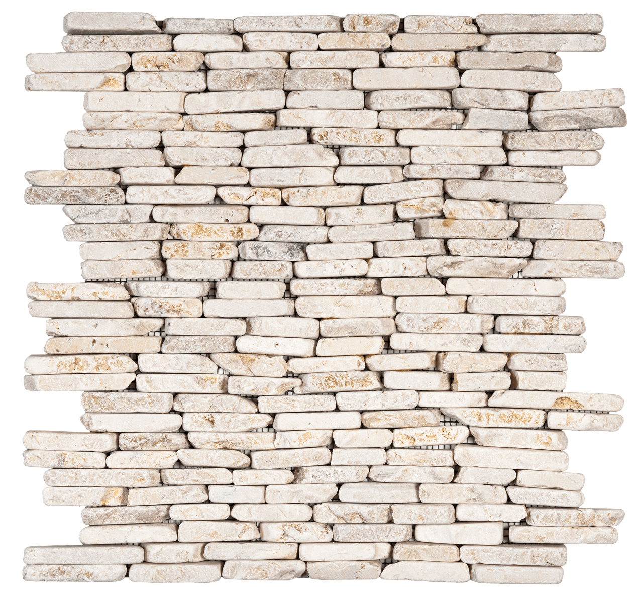 Bati Orient Marble Stacked Brick 11.6" x 11.6" Marble Mosaic