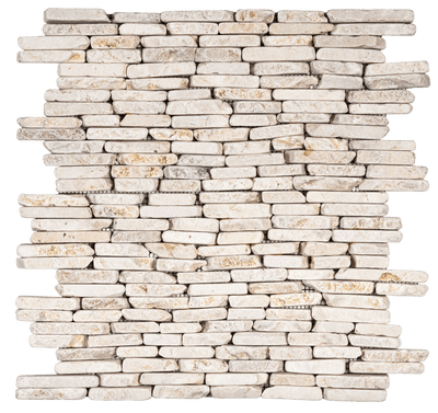 Bati Orient Marble Stacked Brick 11.6" x 11.6" Marble Mosaic