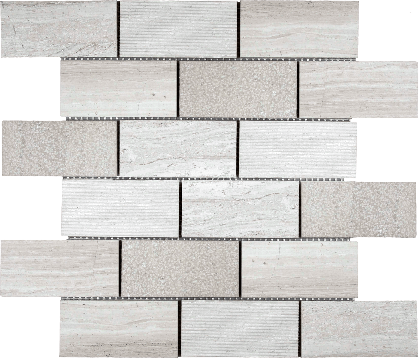 Bati Orient Limestone Brick 11.7" x 11.7" Limestone Mosaic