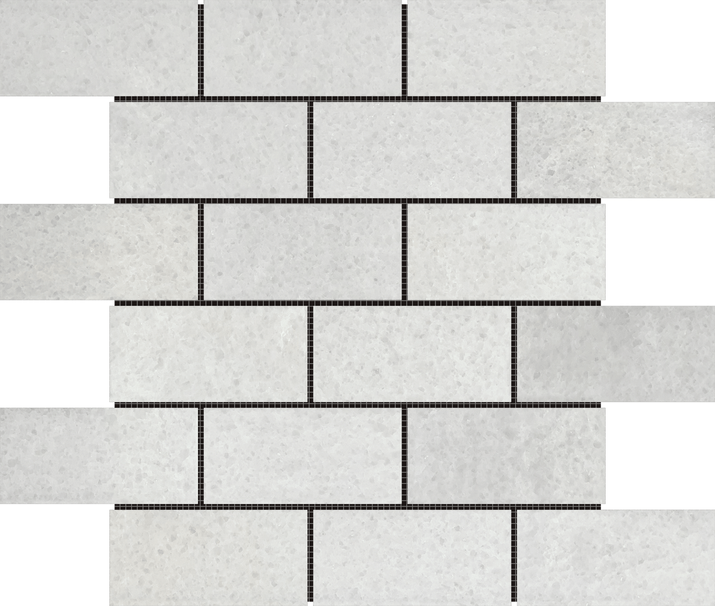 Bati Orient Marble Brick 2 x 4 11.8" x 11.8" Marble Mosaic