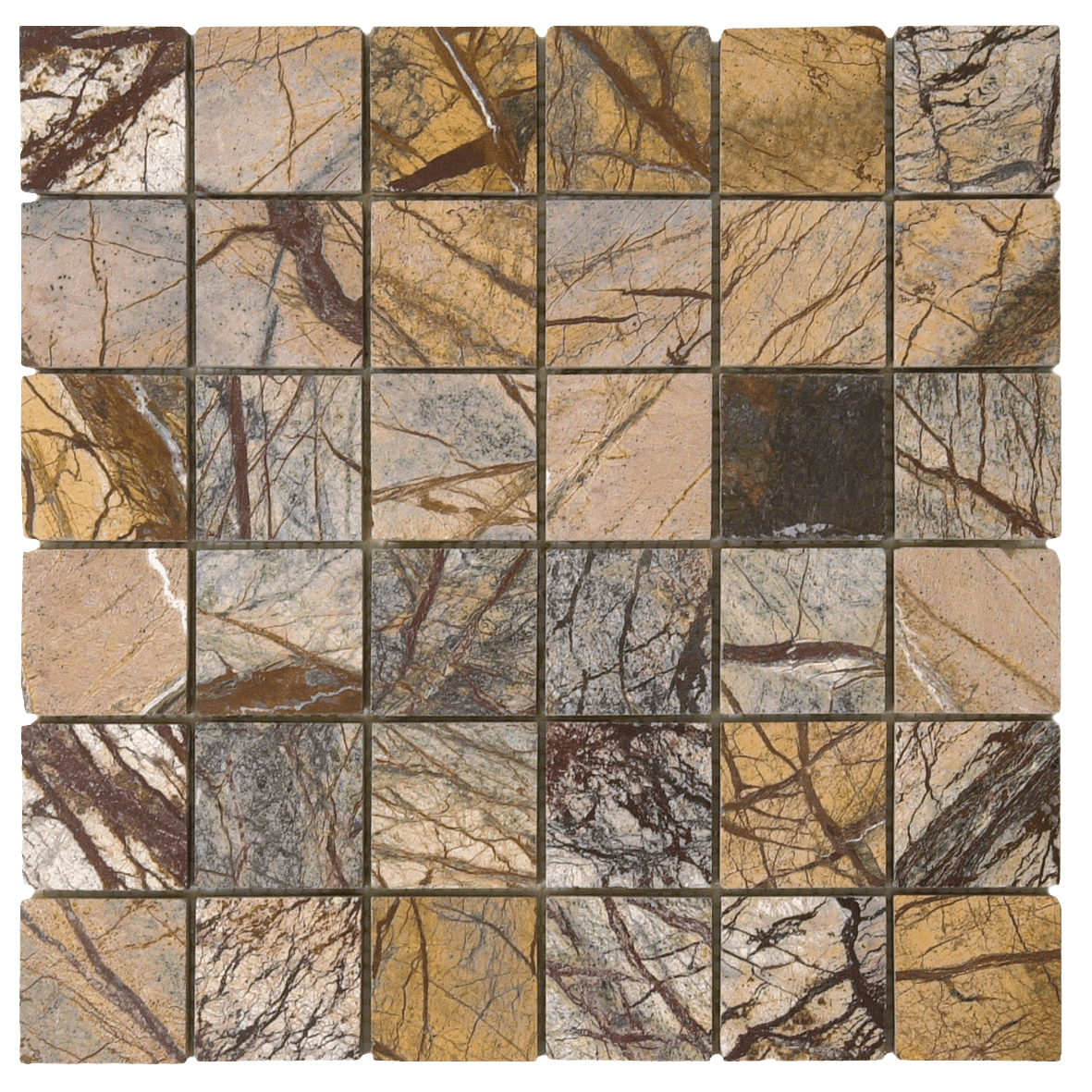 Bati Orient Marble 2 x 2 12" x 12" Marble Mosaic