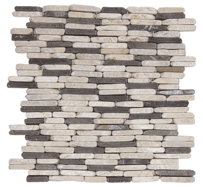 Bati Orient Marble Stacked Brick 11.6" x 11.6" Marble Mosaic