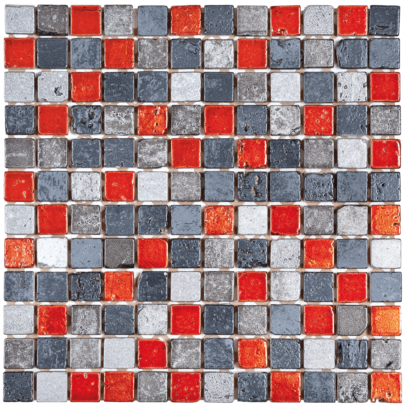 Bati Orient Mix 1 x 1 12" x 12" Marble Mosaic