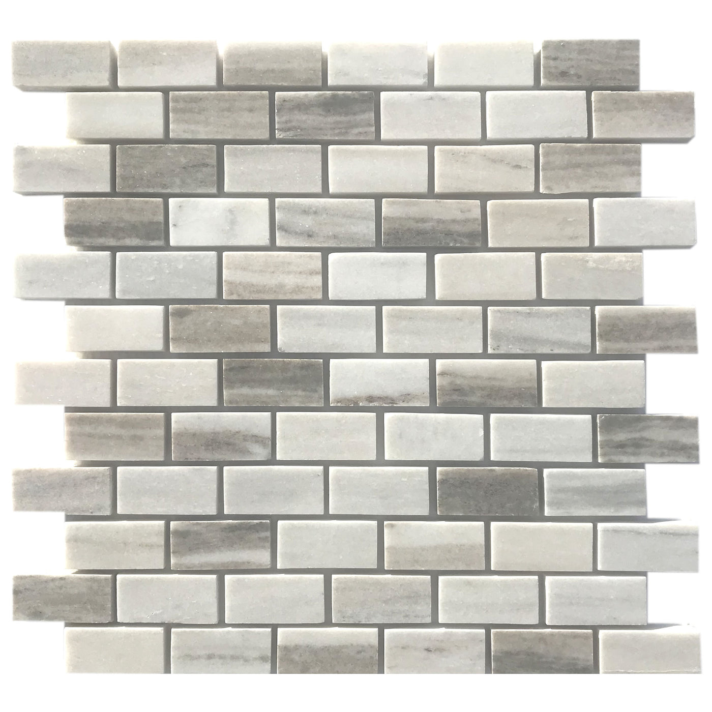 Patara Stone Marble 1 x 2 Brick 12" x 12" Marble Mosaic