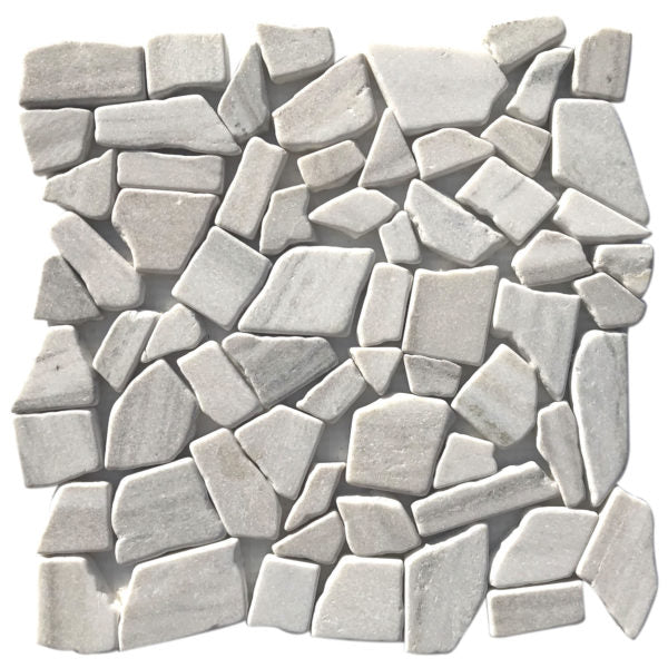 Patara Stone Marble 9.7MM Puzzle 12" x 12" Marble Mosaic