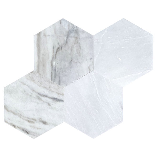 Patara Stone Marble Hex 6" Marble Tile