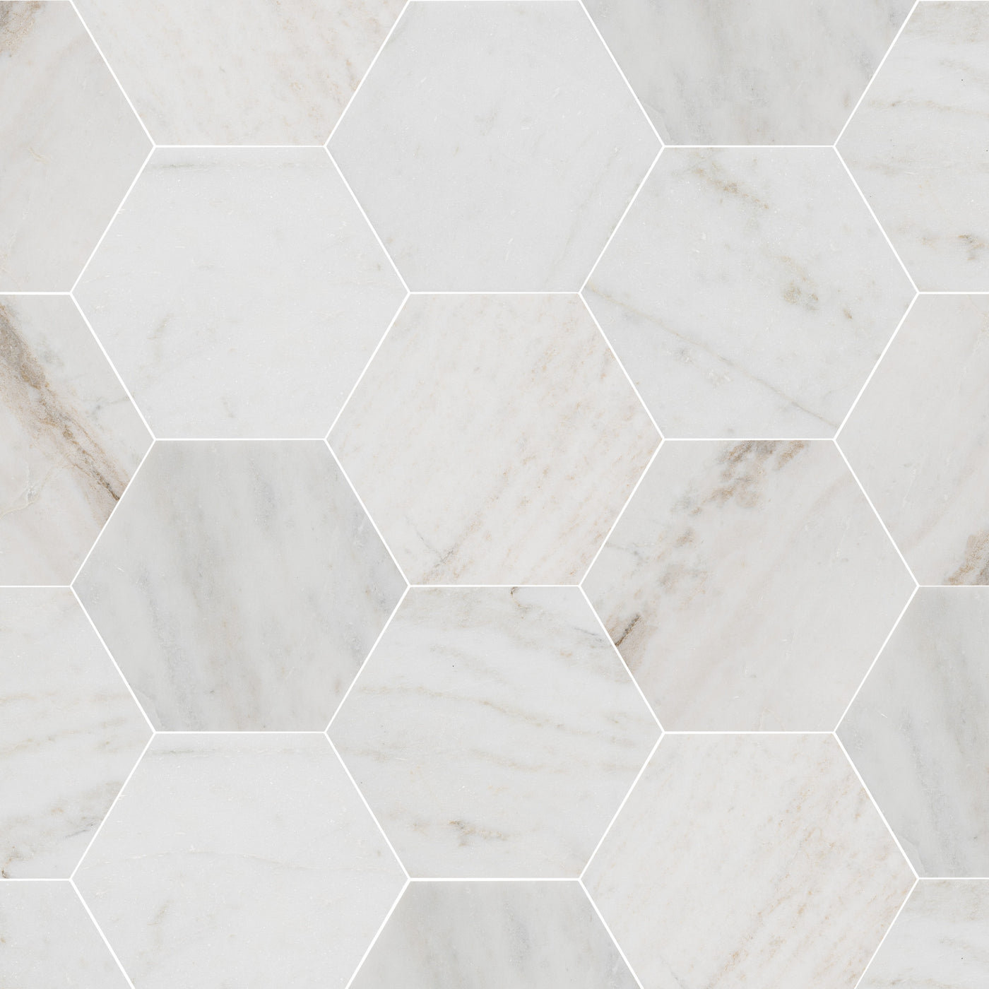 Patara Stone Marble Hex 6" Marble Tile