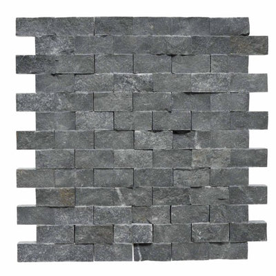 Patara Stone Marble 1 x 2 Splitface 12" x 12" Marble Mosaic