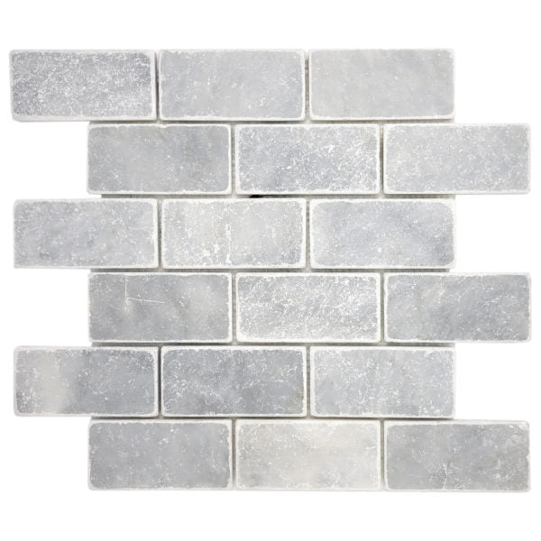 Patara Stone Marble 2 x 4 12" x 12" Marble Mosaic