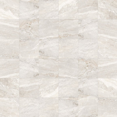 Floors 2000 Marbles 2 x 2 12" x 12" Porcelain Mosaic Oniciata Ivory Matte