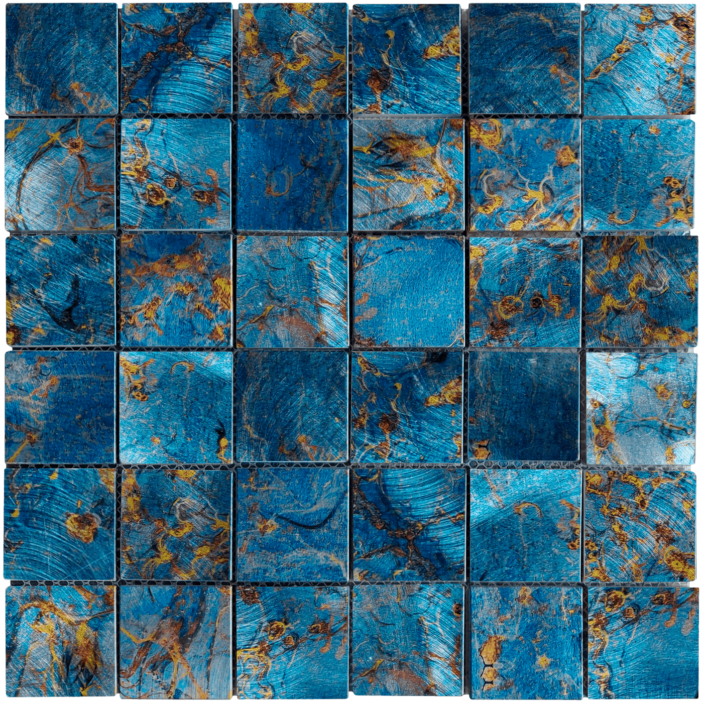 Bati Orient Aluminum 2 x 2 11.8" x 11.8" Aluminum Mosaic