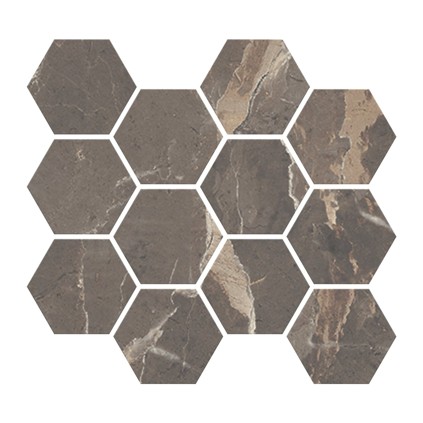 Milestone Absolute 3 x 3 Hexagon 9" x 11" Porcelain Mosaic