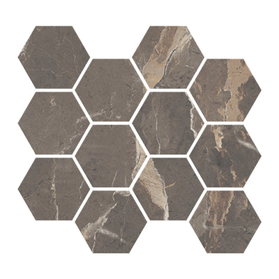 Milestone Absolute 3 x 3 Hexagon 9" x 11" Porcelain Mosaic