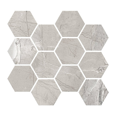 Milestone Absolute 3 x 3 Hexagon 9" x 11" Porcelain Mosaic