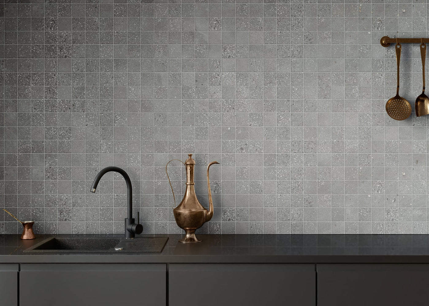 Milestone Area 51 2 x 2 12" x 12" Porcelain Mosaic