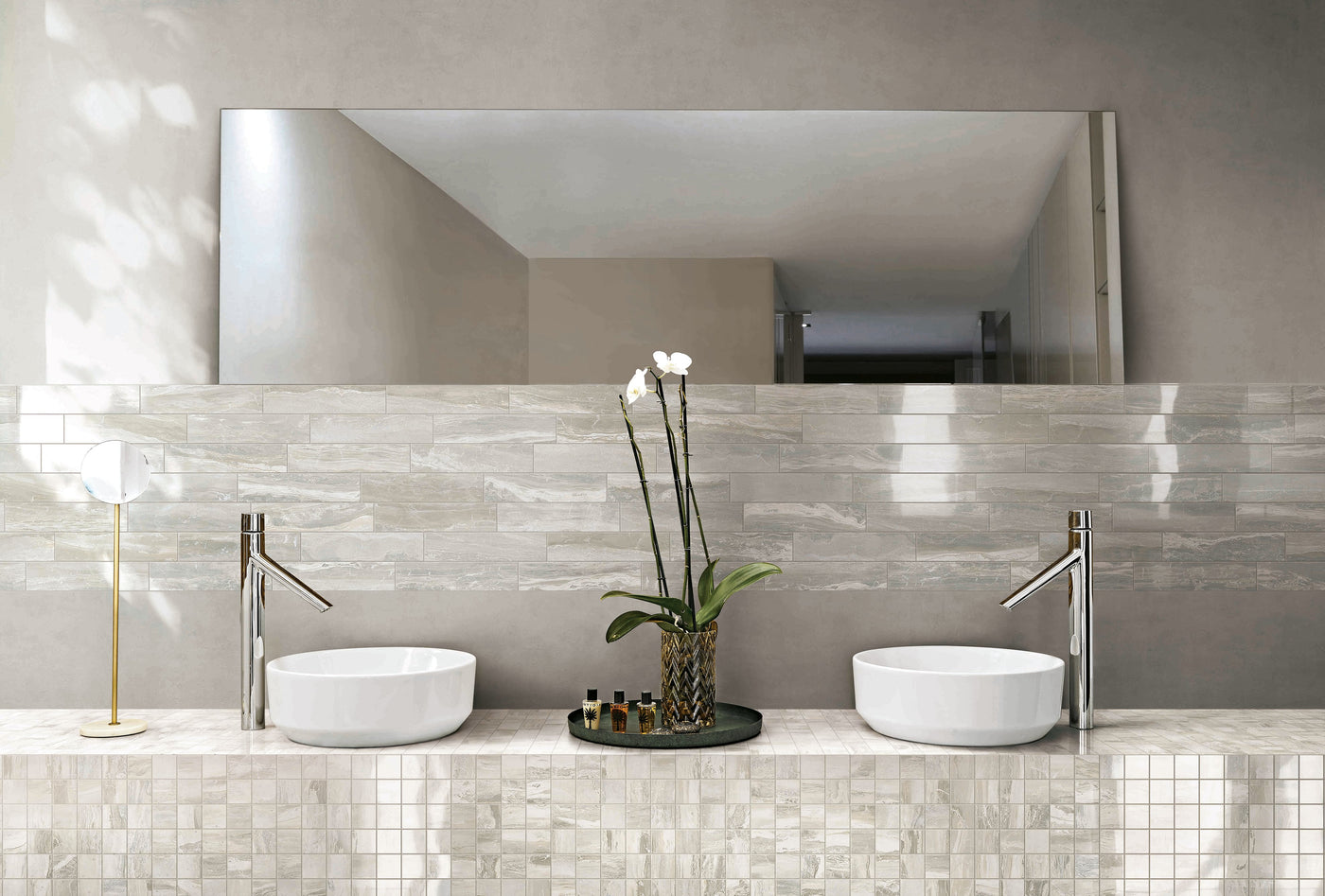 Milestone Breccia 2 x 2 12" x 12" Porcelain Mosaic