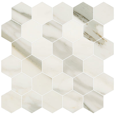 Milestone Jem 2" Hexagon 12" x 12" Porcelain Mosaic