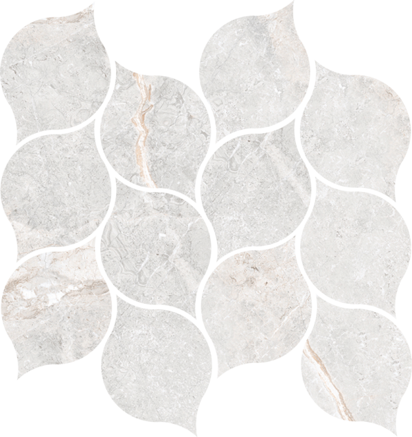 Happy Floors Toscana Leaf 11" x 13" Porcelain Mosaic