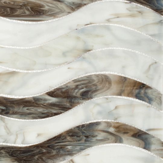 Hirsch Signature Wave 12" x 12" Glass Mosaic