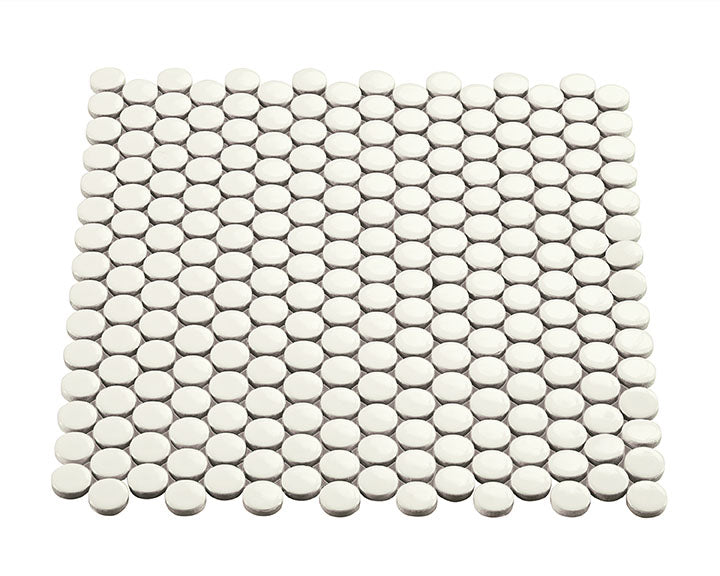 Crossville Multiplier 0.75" Penny Round 11.5" x 12.76" Porcelain Mosaic