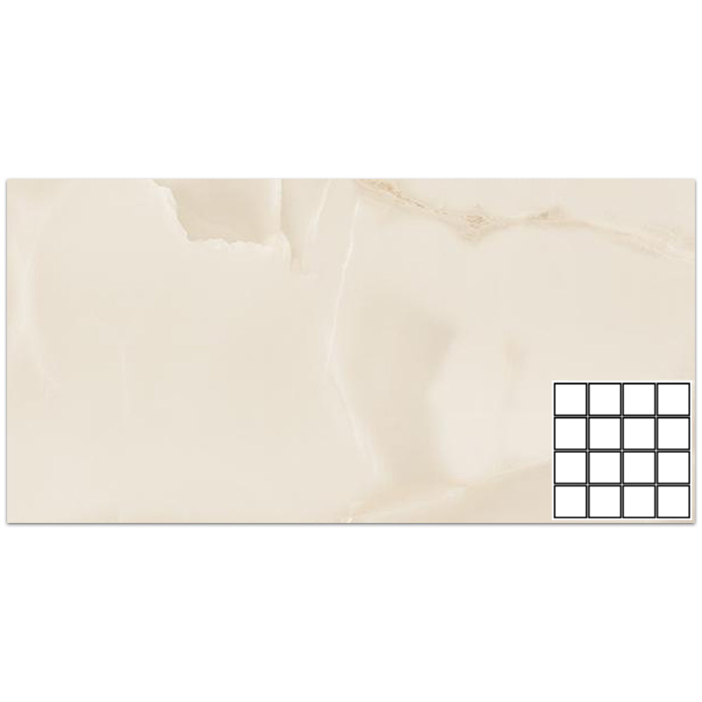 Tesoro Prisma 3 x 3 12" x 12" Porcelain Mosaic