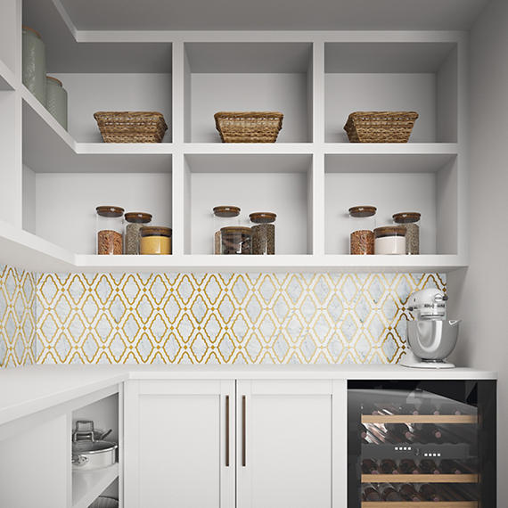 Marazzi Castellina Baroque 14" x 16" Natural Stone Mosaic