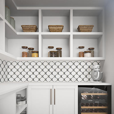 Marazzi Castellina Arabesque 14" x 14" Natural Stone Mosaic