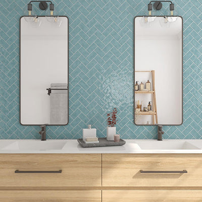 Marazzi Artezen 2 x 4 Herringbone 12" x 14" Ceramic Mosaic