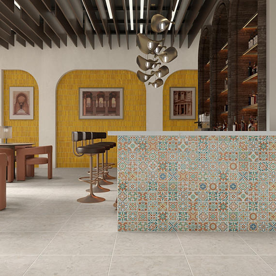 Marazzi Cotto Revival 1 x 6 Stacked 12" x 12" Ceramic Mosaic