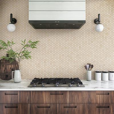 Marazzi Moroccan Concrete 1.5" Hexagon 10" x 12" Ceramic Mosaic