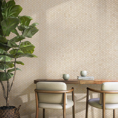 Marazzi Moroccan Concrete 1.5" Hexagon 10" x 12" Ceramic Mosaic