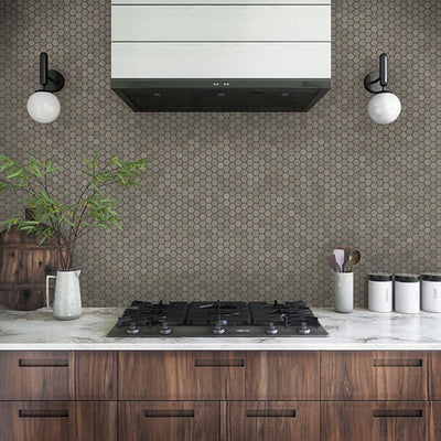 Marazzi Moroccan Concrete 1.5" Hexagon 10" x 12" Ceramic Mosaic