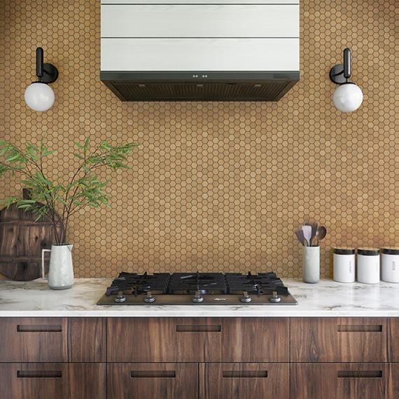 Marazzi Moroccan Concrete 1.5" Hexagon 10" x 12" Ceramic Mosaic
