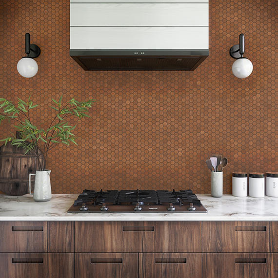 Marazzi Moroccan Concrete 1.5" Hexagon 10" x 12" Ceramic Mosaic