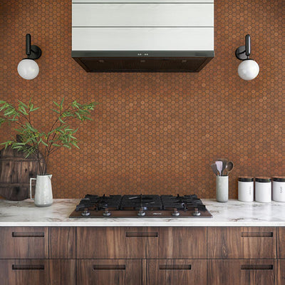 Marazzi Moroccan Concrete 1.5" Hexagon 10" x 12" Ceramic Mosaic