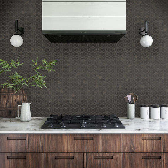 Marazzi Moroccan Concrete 1.5" Hexagon 10" x 12" Ceramic Mosaic