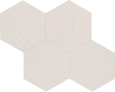 Marazzi Rhyme And Reason Ripple Hexagon 4" x 5" Ceramic Tile