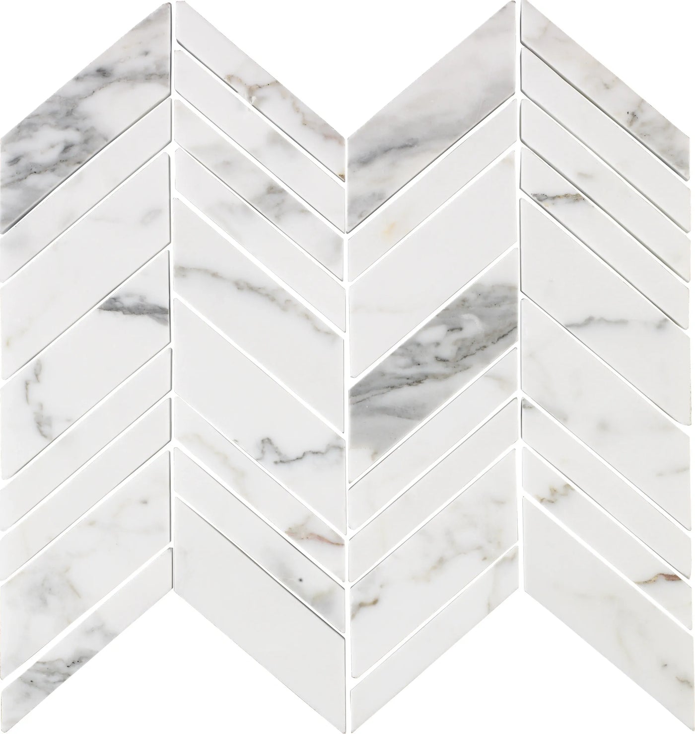 Aspire Stone Marble Arrow 12" x 12" Marble Mosaic