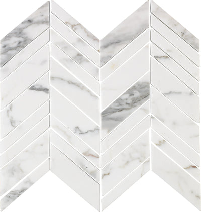 Aspire Stone Marble Arrow 12" x 12" Marble Mosaic