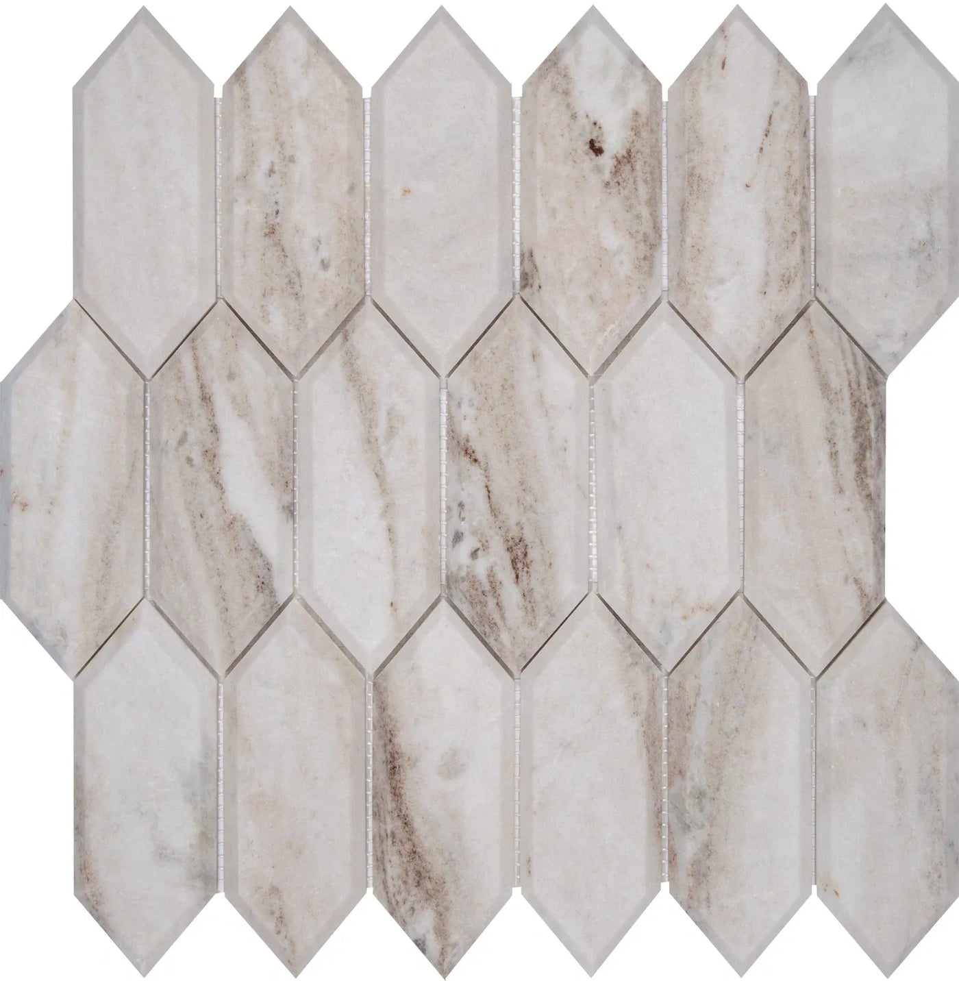 Aspire Stone Marble Buckingham 12" x 12" Marble Mosaic
