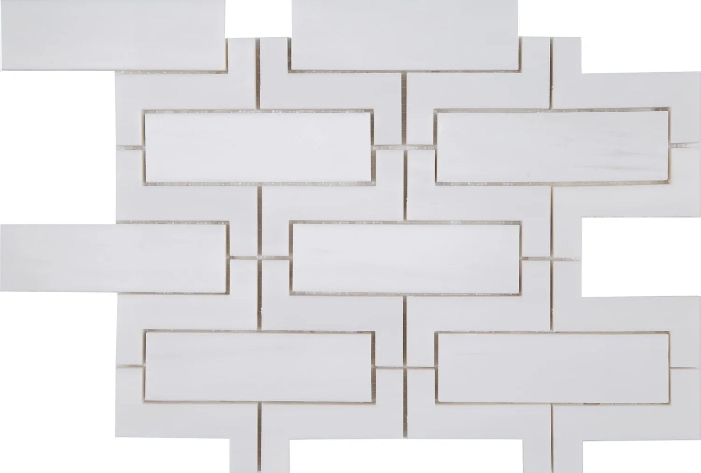 Aspire Stone Marble Versailles 9" x 12" Marble Mosaic