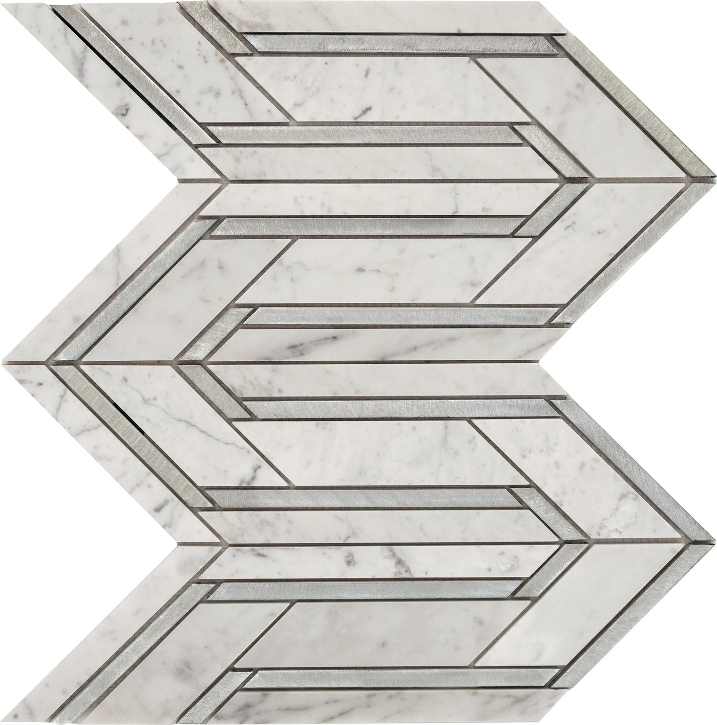 Aspire Stone Uptown Preston Hollow 10" x 13" Marble Mosaic