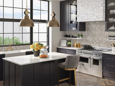 Aspire Stone Uptown Preston Hollow 10" x 13" Marble Mosaic