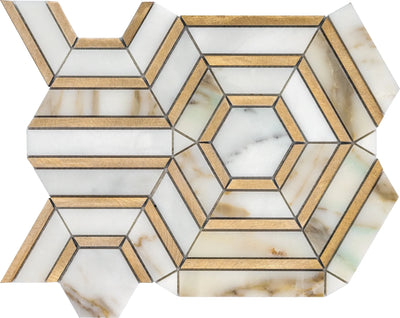 Aspire Stone Uptown Westlake 9" x 11" Marble Mosaic