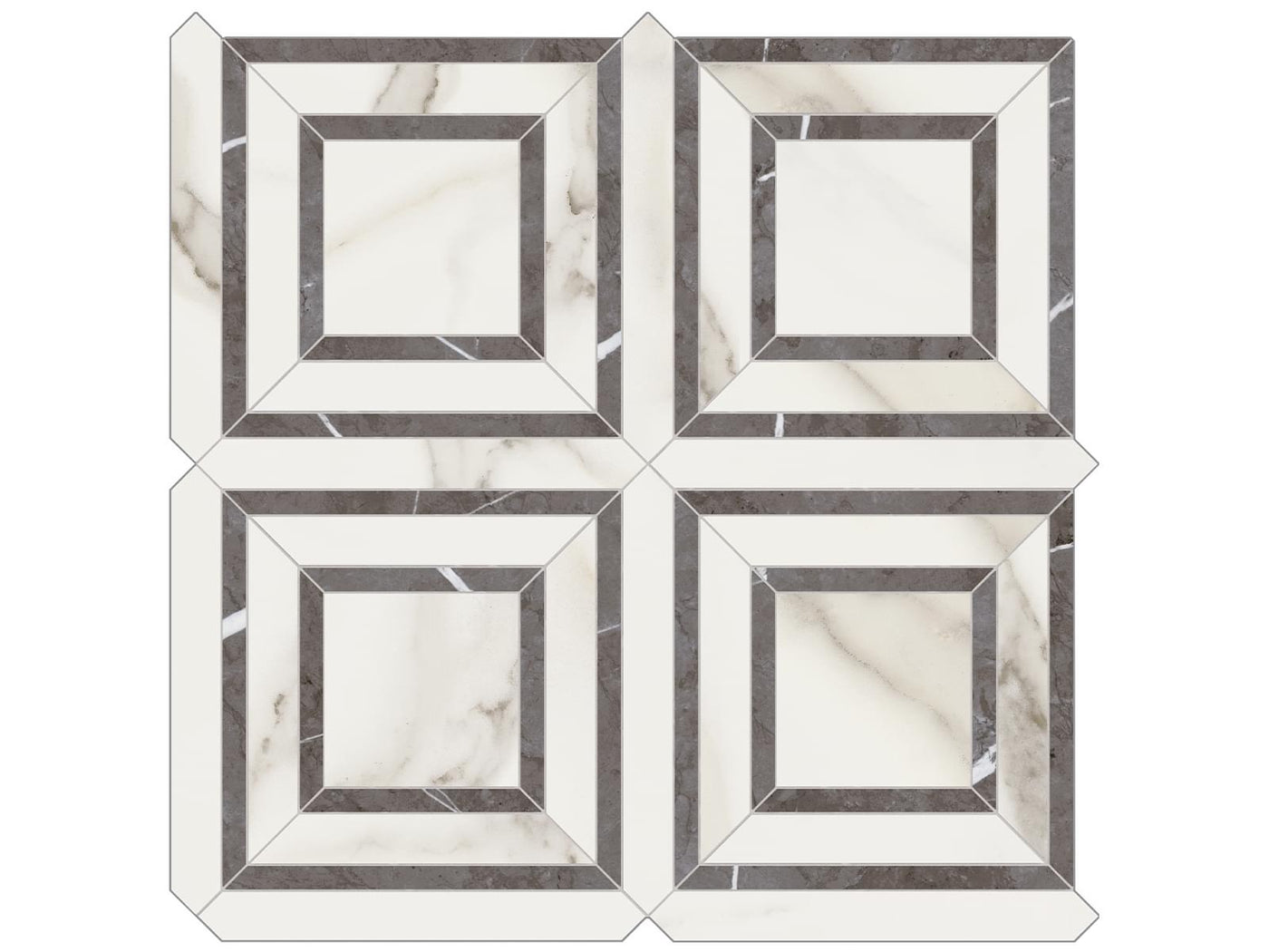 Anatolia Mayfair Piazza 11.75" x 11.75" Porcelain Mosaic